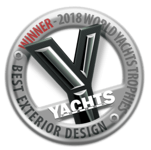 Macaron WYT Best Exterior Design Winner 2018 Fairline 43 Open