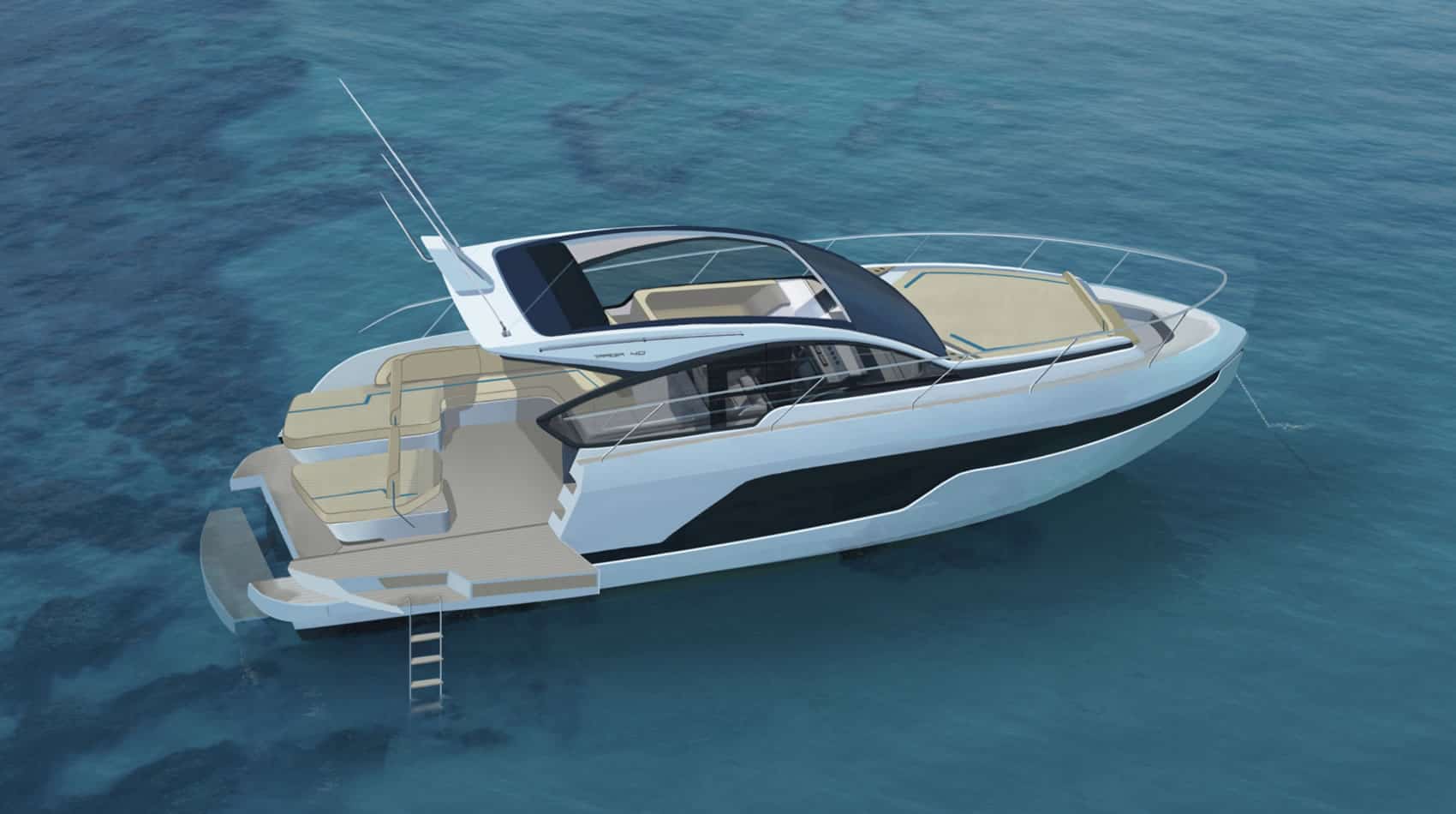Fairline Targa 40 von der Seite